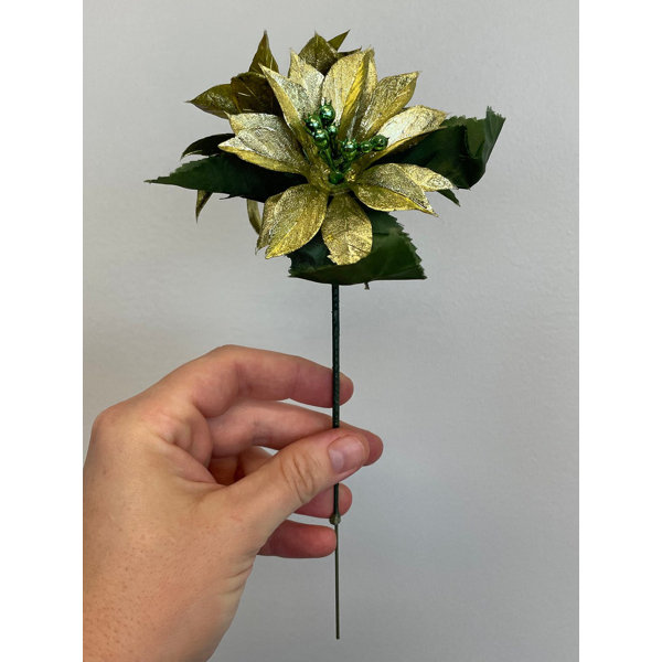 Primrue Silk Poinsettia Stems, Bushes, And Sprays Arrangement Wayfair